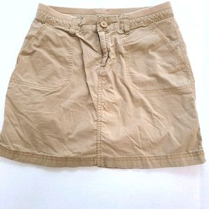 Khaki Skort skirt with shorts underneath
